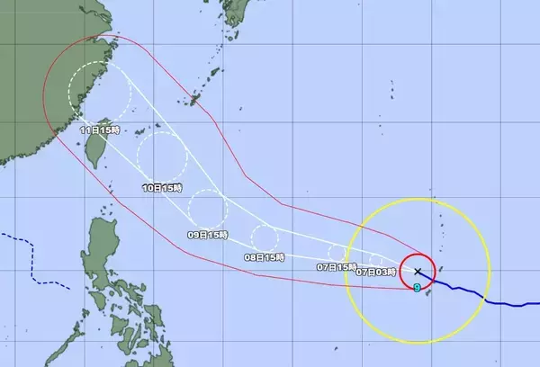 【台風9号】非常に強い勢力で沖縄地方に接近へ　10日～11日ごろ
