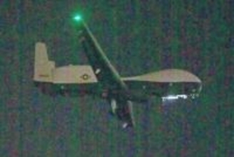 米軍の大型無人偵察機MQ4C、嘉手納に1機飛来　グアムから移駐　沖縄県や周辺自治体が反対する中【動画あり】