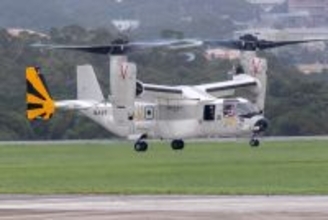 米軍オスプレイが本格飛行再開　嘉手納基地駐機の海軍仕様CMV22　米国防総省は「運用に適していない」と勧告