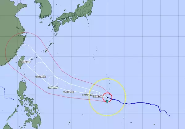 【台風9号】10日ごろ沖縄接近へ　八重山・宮古島地方で暴風警報の恐れ、本島地方も可能性