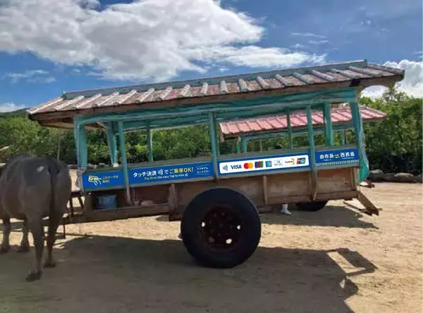 「水牛車モ～「ピッ」で乗れる　琉球銀行など5社がタッチ決済を導入へ　観光客の利便性向上　沖縄・由布島」の画像