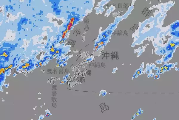 【注意】国道58号・国頭村宜名真～与那、全面通行止め　きょう午後8時から　線状降水帯の恐れ