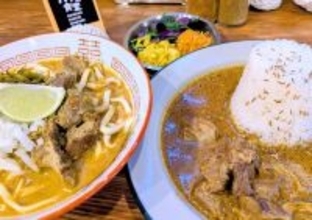 ［胃心地いいね］（８５７）　カレーにゴロゴロ内臓肉　沖縄ハラミ食堂　南城市佐敷津波古２３３８の７　電話０９０（７４６８）３９１５　
