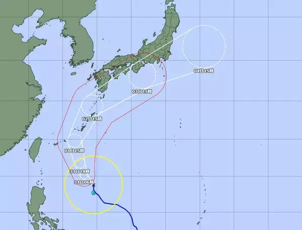 【台風6号】沖縄本島地方は1日午後から暴風か　沖縄気象台「一部の電柱倒壊の恐れも」厳重な警戒呼びかけ（30日午後6時）