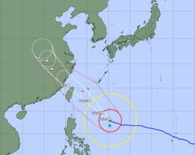 【台風9号】八重山直撃へ　暴風域入りは宮古・石垣が10日昼過ぎ　沖縄気象台が発表　最大瞬間風速70メートルの恐れ（９日午前６時現在）