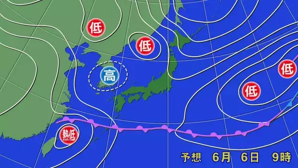 「台風シーズンに入る沖縄　曇りや雨が続く傾向　週末は熱帯低気圧の接近に警戒を」の画像