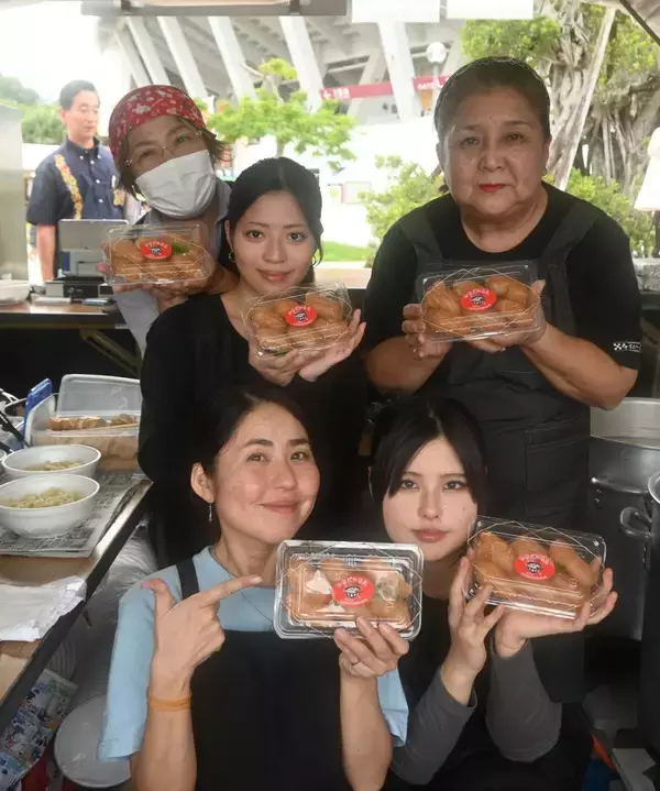 カジキマグロの大東寿司に優秀賞の「島らっきょうキムチ」も！来場者でにぎわう「離島フェア」　あすまで那覇市のセルラーパーク