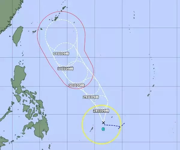 【速報】台風6号が発生　5月31日から沖縄地方に接近の恐れ