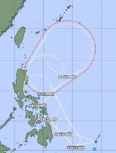 【速報】あす24日午前9時までに台風1号発生か　フィリピン東に熱帯低気圧