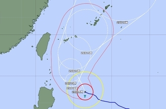 非常に強い台風7号、25日に先島諸島へ　26日以降は沖縄本島に接近か（22日午後6時現在）