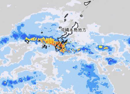 沖縄本島中南部に大雨 洪水警報 22日午後2時 21年7月22日 エキサイトニュース