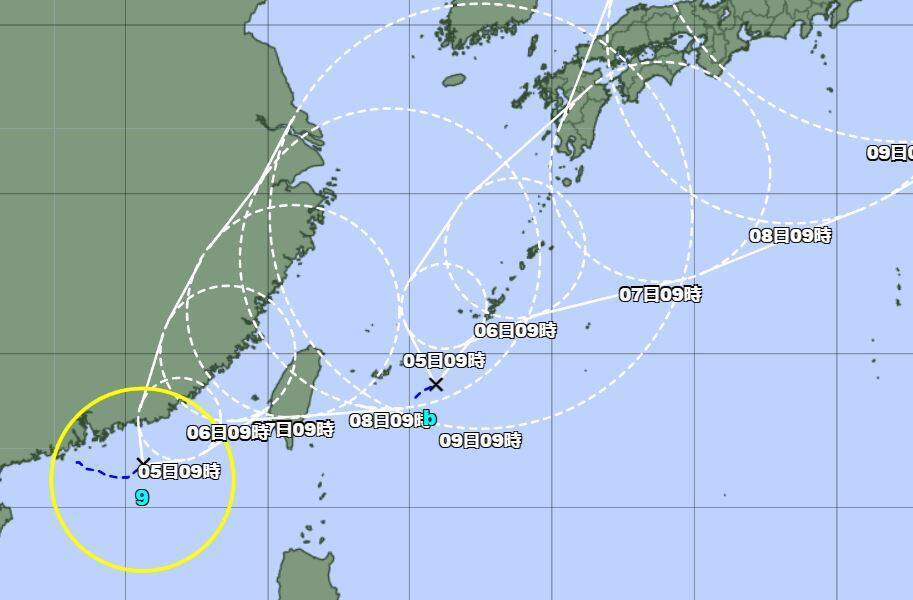 台風9号が発生 週末に ダブル台風 接近か 4日午前10時 21年8月4日 エキサイトニュース