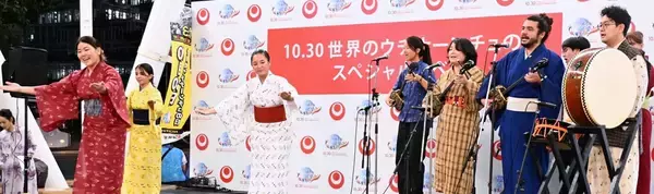 「沖縄で三線を披露できてうれしい」　アルゼンチンの県系3世、スペイン語で民謡歌う　「ウチナーンチュの日」に交流