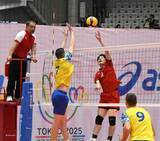 「男子バレー準々決勝、ウクライナに0-3で敗退　沖縄出身の眞謝（沖国大出）は先発出場　23日に順位決定戦へ【東京デフリンピック】」の画像1