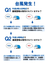 【台風6号】与那原町、午前10時まで暴風警報発令なら6月1日のごみ収集中止