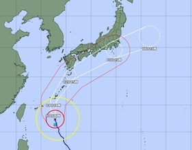 【台風6号】沖縄本島を直撃へ　1日明け方に本島中南部で暴風警報の見込み（5月31日午後6時）