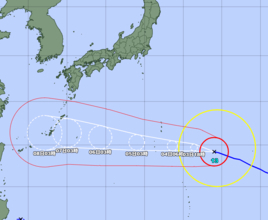 非常に強い台風13号　沖縄本島地方、6日夜にも暴風域に　7日にかなり接近か