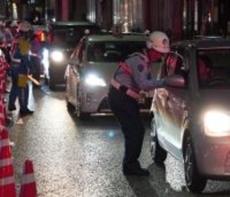 「させない、同乗しない、提供しない」 沖縄署が飲酒運転根絶を呼びかけ　春の交通安全運動