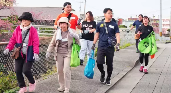 ごみ拾いとジョギングを組み合わせ　「プロギング」でヌーリ川を美化　沖縄・うるま市