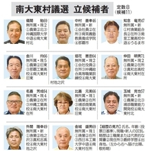 南大東村議選　定数8に11人立候補　6月21日投開票