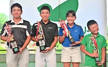 沖縄ジュニアゴルフ　高校生の部は東恩納昊貴が大会初の3連覇　中学・島袋義凰、小学生高学年・川満梨未、低学年・山田英聖が優勝