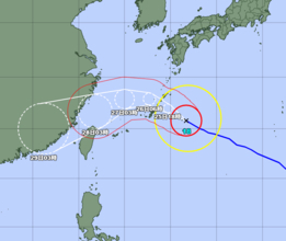 台風18号、大東島に最接近　沖縄本島に25日昼前に暴風警報へ　最大瞬間風速60メートル（25日午前6時）【動画】