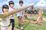 「手作りサーターグルマをお披露目　糸満の自然体験施設で製作　沖縄・糸満市」の画像1