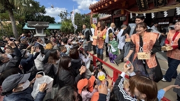 「風邪ひきませんように」沖縄でも節分　那覇市波の上で「厄除祭」　年男年女が豆まき【動画あり】