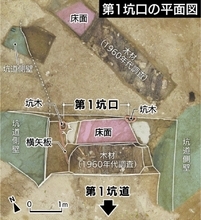 「第1坑口」の位置特定　首里城地下に構築された第32軍司令部壕　沖縄県の調査で坑木など発見