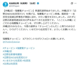 【ファクトチェック】「辺野古『NO』を訴えるのは社民党だけ」SNS投稿は誤り　衆院選で共産とれいわも主張