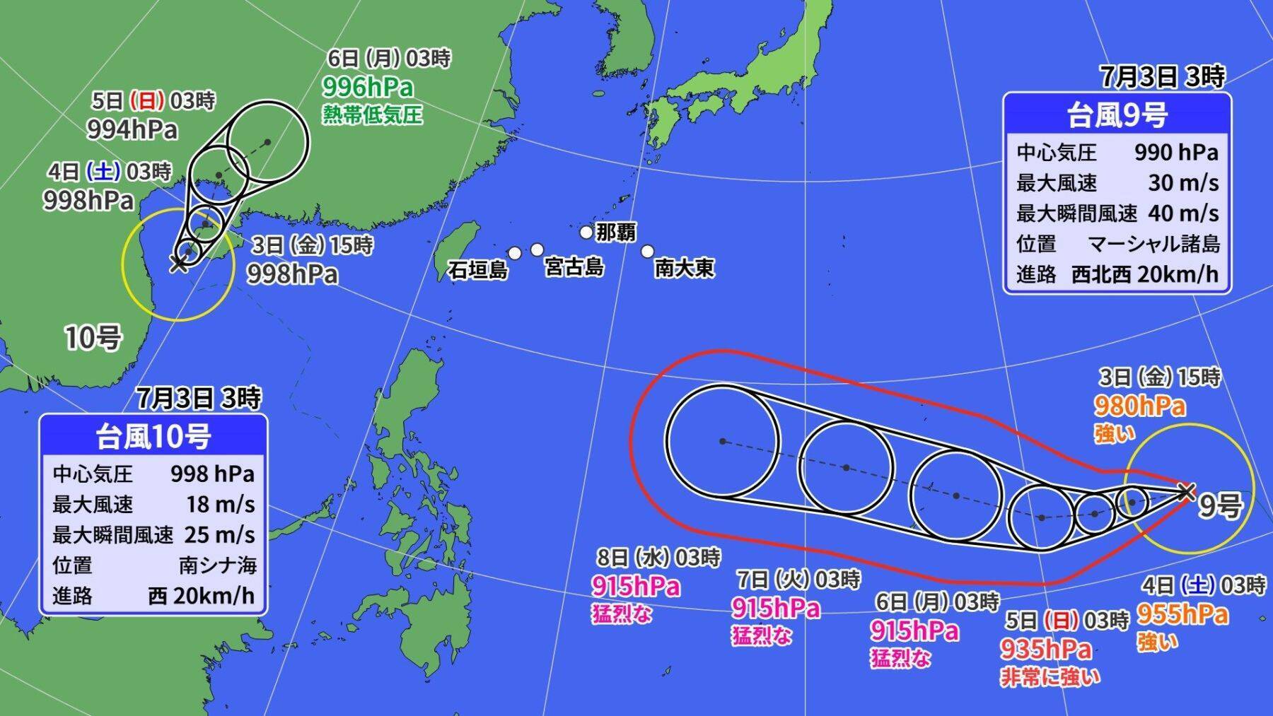 台風9号の影響で7月10日前後は大荒れの恐れ　2026年上半期の沖縄の天気を振り返る【気象予報士が解説】