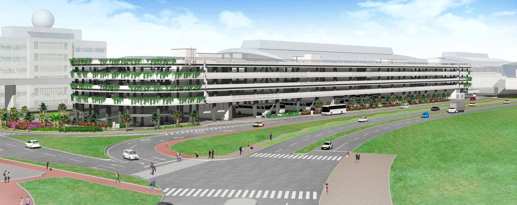 那覇空港に新駐車場建設へ　混雑緩和へ4階建て566台分増加　2027年度にも一部供用開始【完成イメージ図と予定地】