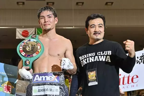 「仲里が新王者　ジュン（韓国）に判定勝ち　プロボクシング東洋太平洋ライト級王座決定戦」の画像