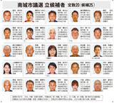「【速報】セクハラ問題の南城市長、失職の公算大　市議選25人の争い確定　「市長派」7人に届かず　沖縄」の画像1