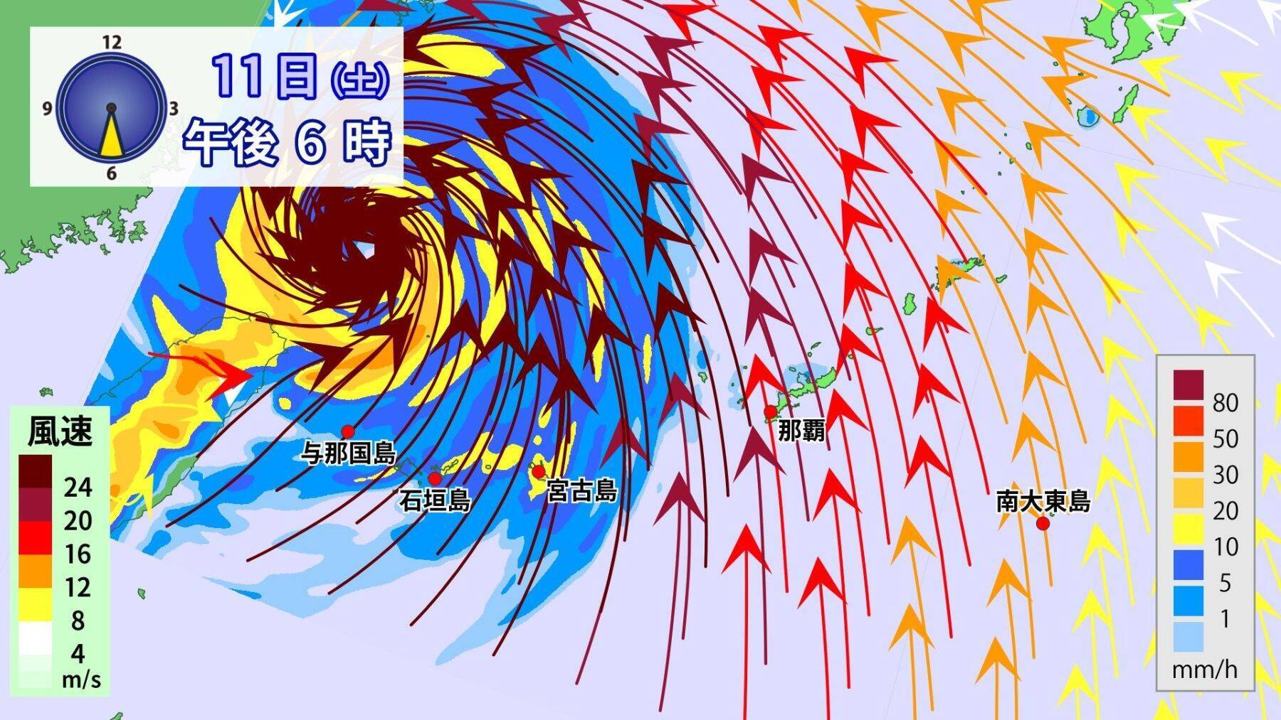【台風9号】沖縄本島地方も暴風域に入る恐れ、その理由とは　2015年の台風との比較も