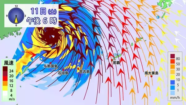 「【台風9号】沖縄本島地方も暴風域に入る恐れ、その理由とは　2015年の台風との比較も」の画像