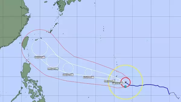 【台風9号】10日ごろ非常に強い勢力で沖縄接近へ　暴風域伴う恐れ