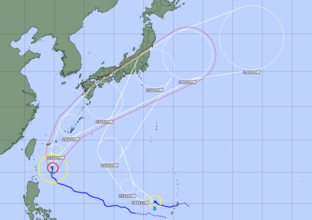 【台風7号】沖縄本島地方を直撃のおそれ　26日に暴風警報の見込み、気象台「早めの台風対策を」（24日午前9時）