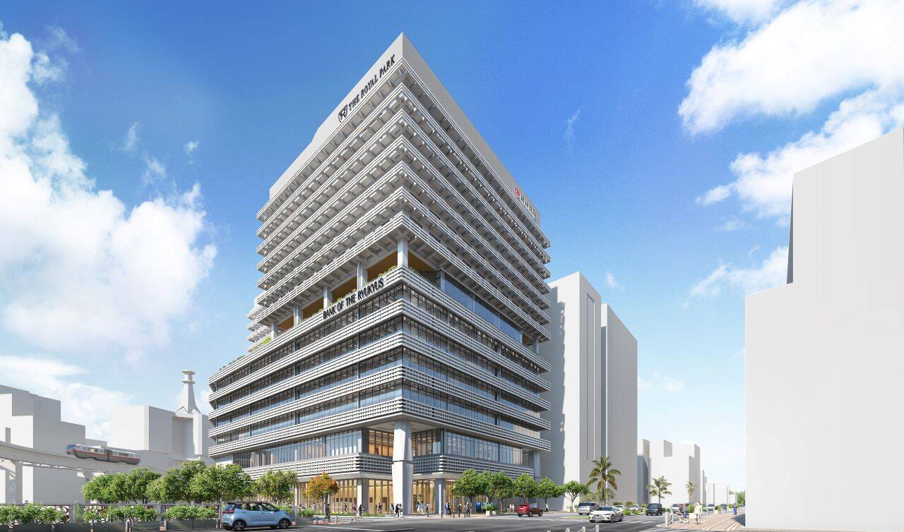 琉球銀行、新本店ビルは2026年4月6日に開業　ホテルは来年1月にオープン