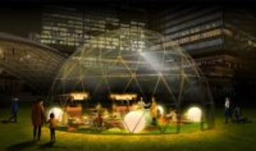 大阪のクリスマス…「うめきた公園」に“巨大透明ドーム”が登場　夜は光と音のパフォーマンス空間に