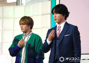 TravisJapan松倉海斗、“先輩”宮舘涼太への“タメ口”に「ドッキドキ」　2人で撮影現場に差し入れも