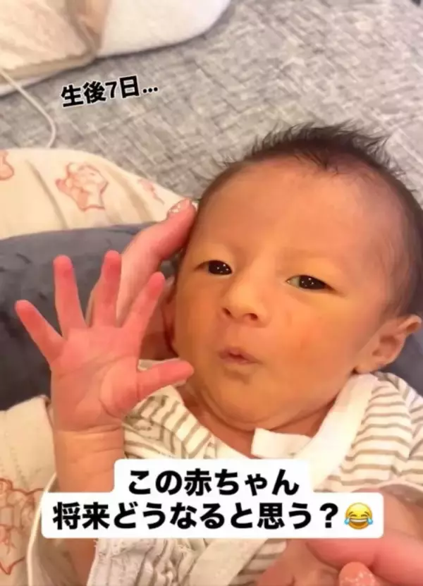 生後7日目のハンサムベビー、1年後の変化に340万再生「1年でこんなに…」「20年後に会いたい～！」