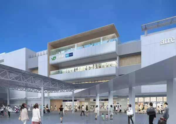 JR中野駅の新駅ビル「アトレ中野」発表　12・9開業　地上5階・約70ショップ【各階の概要＆ビジュアル】