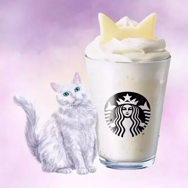【スタバ】自分だけの“推し猫”フラペが作れる『ねこ耳カスタマイズ』登場　黒猫・白猫・三毛猫風の一杯に