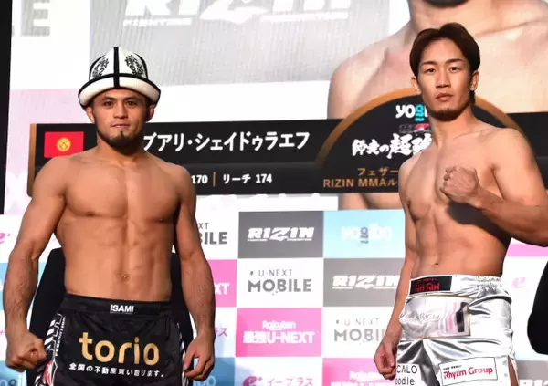 【RIZIN】シェイドゥラエフ＆朝倉未来が計量クリア「俺がド派手にKOして2025年を締めくくります」