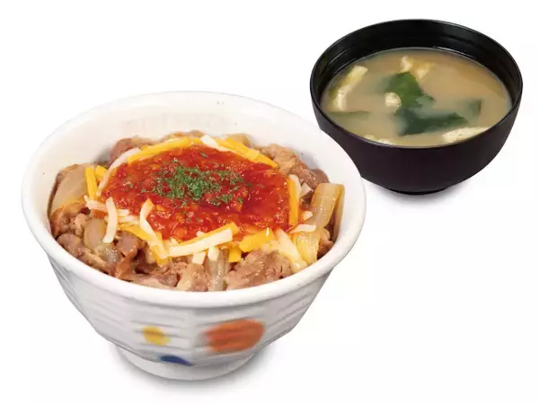 【きょうから】松屋人気メニュー「うまトマ」が「牛めし」と合体　濃厚チーズ×ガツンとニンニク×トマトの酸味の濃厚ハーモニー