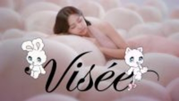 TWICE・ツウィ、ピンクの空間で夢を見ているような艶やかな表情　「foxy illustrations」Bunny＆Catと新CM出演