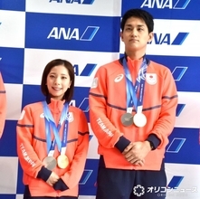 “りくりゅう”三浦璃来、木原龍一組が帰国　ファンに感謝「本当にうれしい」「戦い抜くことができました」