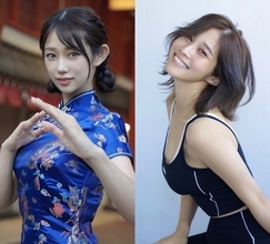 “チャイナ服でかわら割りするフリーアナ”堀江聖夏＆高橋凛、“健幸アンバサダー”就任「筋肉は裏切らない！」