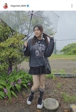 “ダイエット成功”りんごちゃん、太ももに隙間のぞかせる大胆ミニスカ姿「どんだけ痩せたの〜」「細過ぎ」